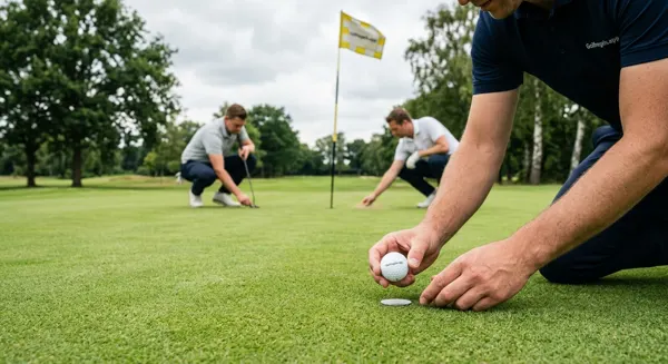 Sur le green : marquer, nettoyer et putter (Règle 13)